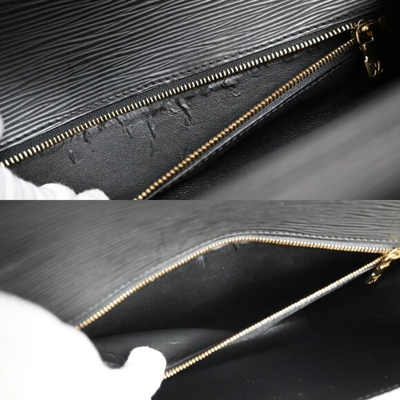 LOUIS VUITTON Monceau 2Way Shoulder Hand Bag Epi Leather Black - Picture 9 of 16